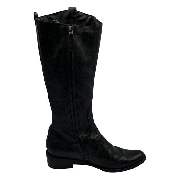 Matisse Womens 8  Sargent Black Leather Zip Riding Boots Button Brazil Made Goth - Picture 3 of 16